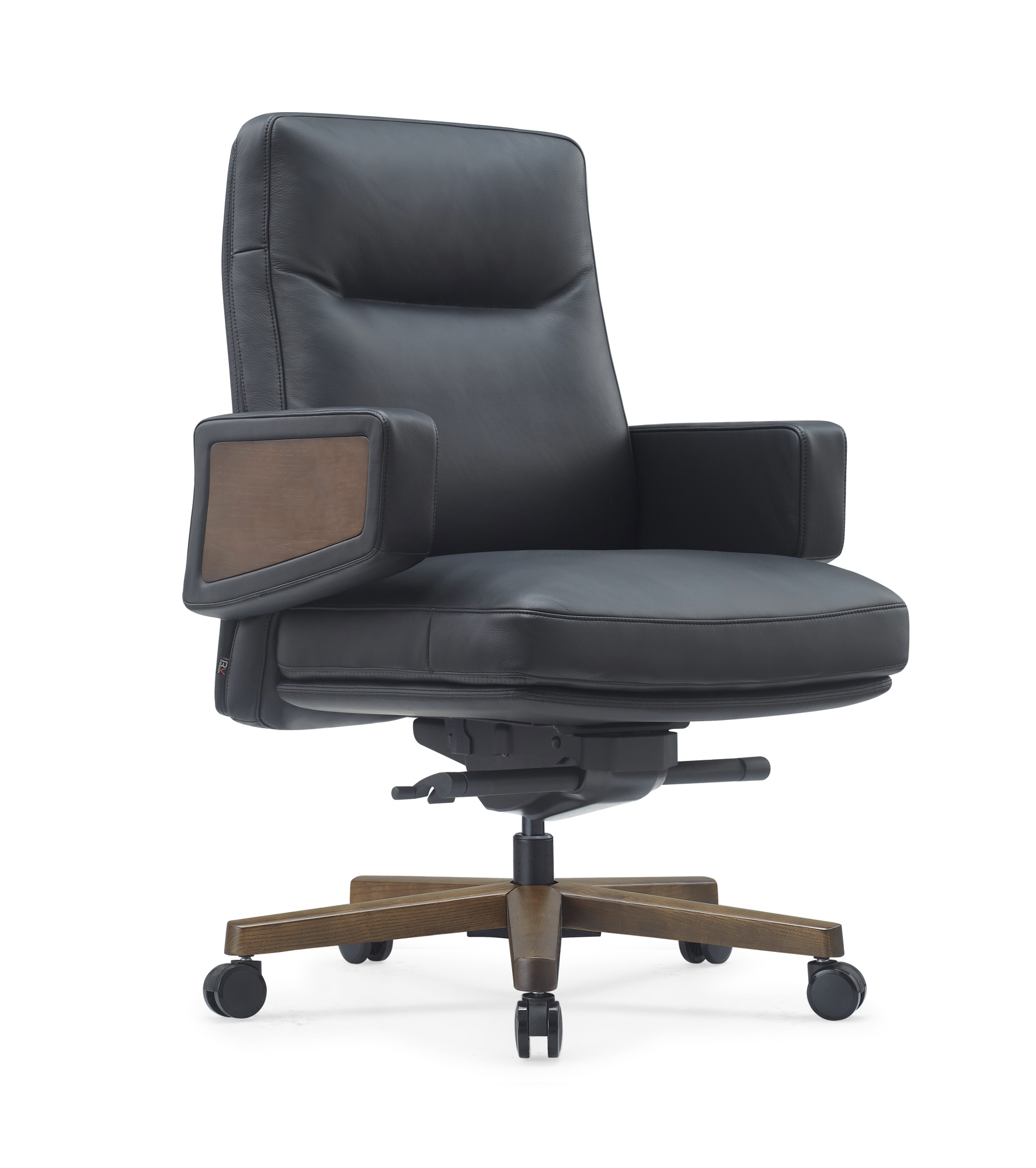 Изображение кресло rv design rafael-m (b2119) кожа черная